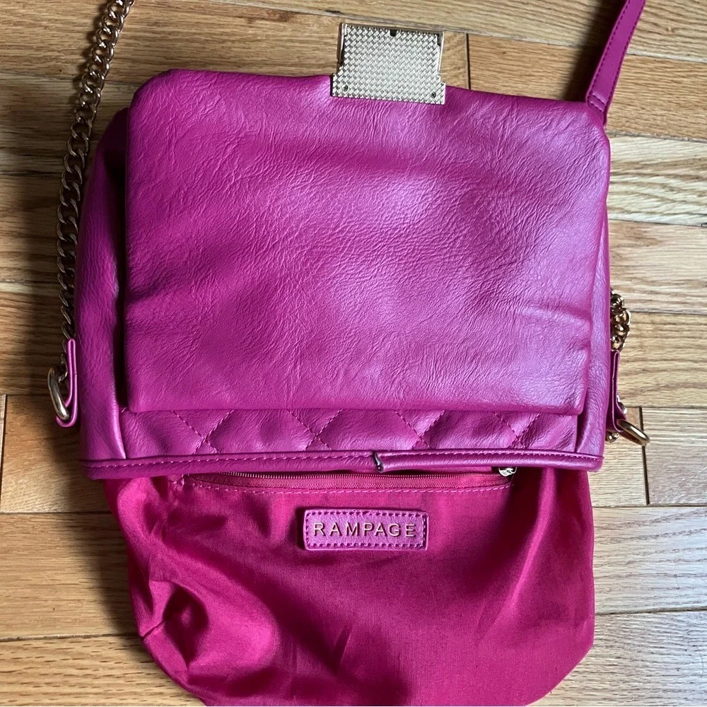 Vintage 2000s‎ Rampage Pink Quilted Studded Crossbody Shoulder Bag